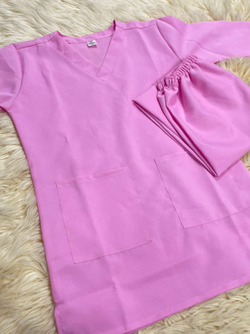 3XL  يونيفورم قطن  للعاملات بنطلون وقميص