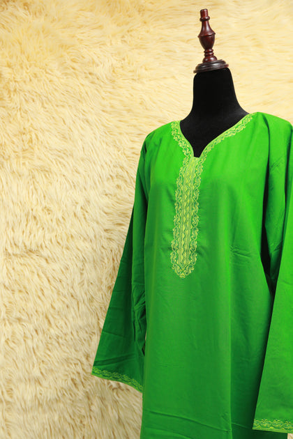 XL جلابية قطن كم طويل